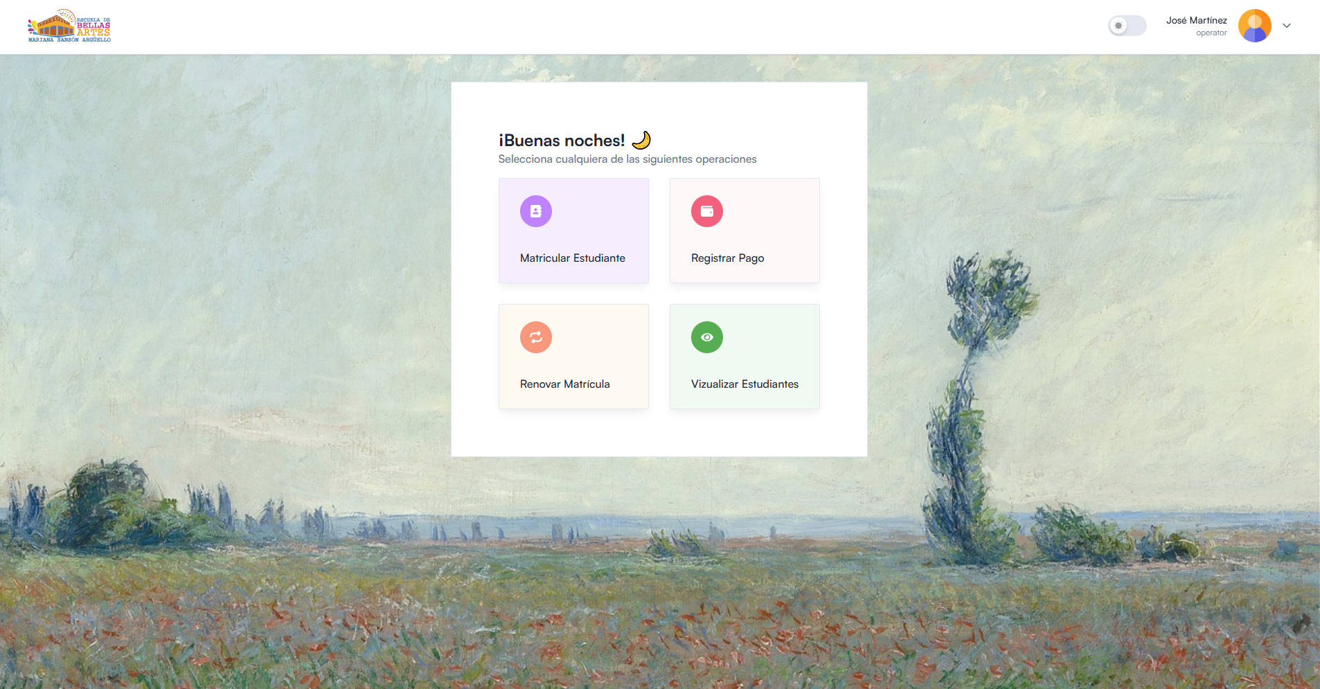 Sistema de Gestión de Matrículas screenshot 4
